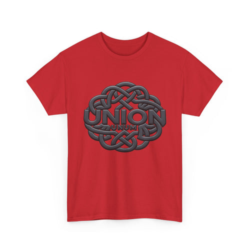 UNION "UNUM" Embossed Heavyweight Tee – Black on Black