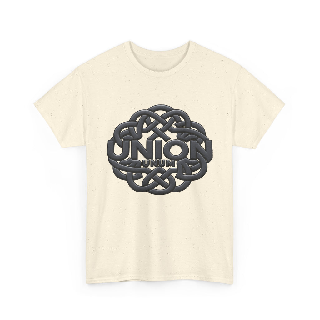 UNION "UNUM" Embossed Heavyweight Tee – Black on Black