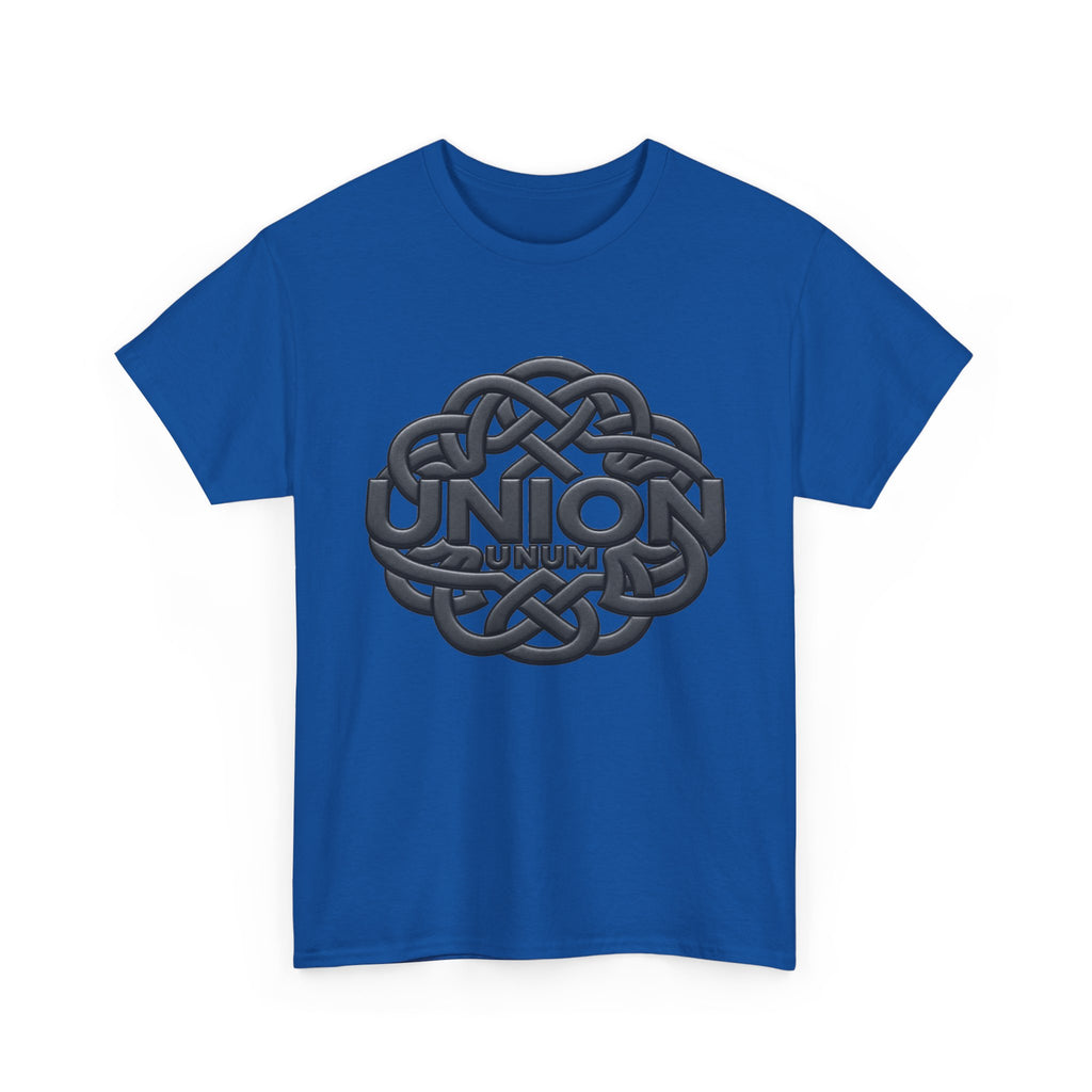 UNION "UNUM" Embossed Heavyweight Tee – Black on Black