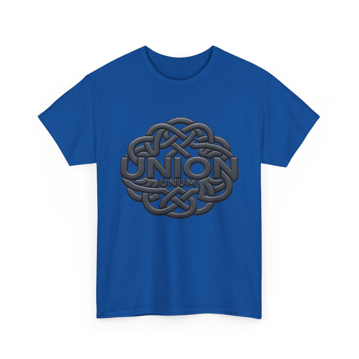 UNION "UNUM" Embossed Heavyweight Tee – Black on Black